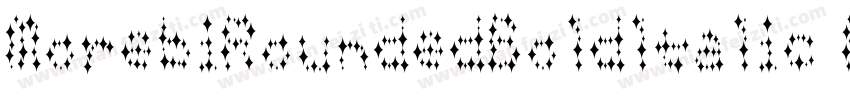 MorebiRoundedBoldltalic Reg字体转换